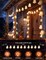 Citrus; Halloween Ghost String Lights 8.5ft Outdoor | 10 White Hanging Ghost Fairy Lights with 14 Bulbs | Waterproof UL Listed Decor for Patio, Garden, Porch & Haunted House Party (Indoor/Outdoor); Category:Fall Outdoor Decor; Image:3